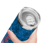 custom cleveland guardians starburst tiles navy blue skinny tumbler best selling 1.webp