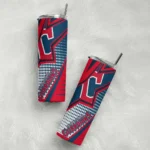 custom cleveland guardians web stripes navy blue white skinny tumbler best selling.webp