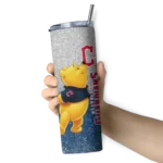 custom cleveland guardians winnie the pooh navy blue gray skinny tumbler best selling 1.webp
