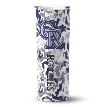 custom colorado rockies claw marks blue white skinny tumbler best selling.webp