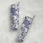 custom colorado rockies claw marks blue white skinny tumbler best selling.webp