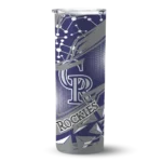 custom colorado rockies helmet clash blue skinny tumbler best selling.webp