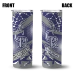 custom colorado rockies helmet clash blue skinny tumbler best selling.webp