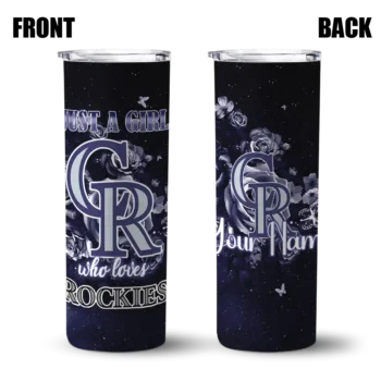 custom colorado rockies rose romance blue black skinny tumbler fashion forward.webp