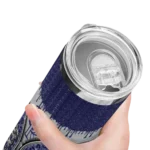 custom colorado rockies sparkle drip blue skinny tumbler best selling.webp