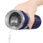 custom colorado rockies sparkle drip blue skinny tumbler best selling.webp