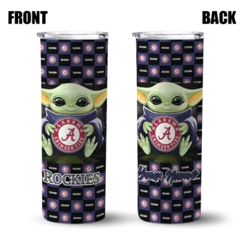 custom colorado rockies yoda cozy blue black skinny tumbler fashion forward.webp