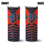custom detroit tigers camo texture navy skinny tumbler best selling.webp