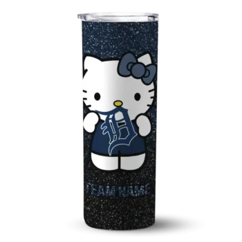 custom detroit tigers hello kitty navy black skinny tumbler best selling.webp