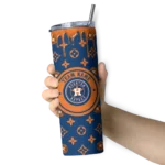 custom houston astros camo streak blue skinny tumbler best selling.webp