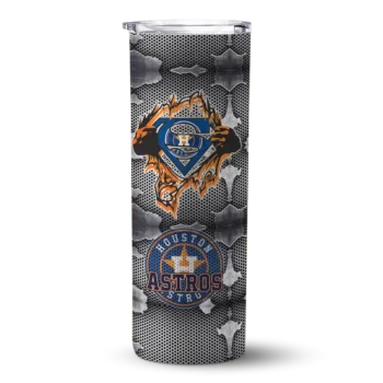 custom houston astros chevron v blue gray skinny tumbler best selling.webp