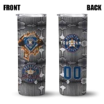 custom houston astros chevron v blue gray skinny tumbler best selling.webp