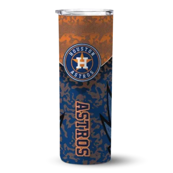 custom houston astros spiral burst print blue skinny tumbler best selling.webp