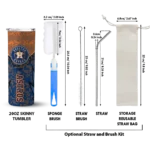 custom houston astros spiral burst print blue skinny tumbler best selling.webp