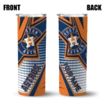 custom houston astros web stripes blue white skinny tumbler best selling.webp