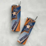 custom houston astros web stripes blue white skinny tumbler best selling.webp