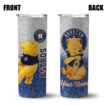 custom houston astros winnie the pooh blue gray skinny tumbler best selling.webp