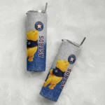 custom houston astros winnie the pooh blue gray skinny tumbler best selling.webp