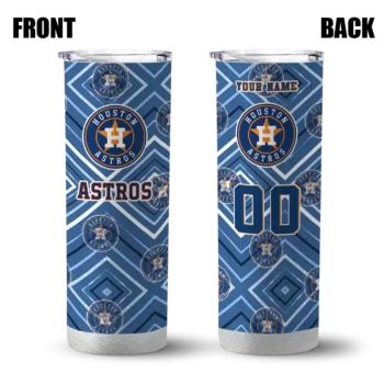 custom houston astros zipper leopard blue skinny tumbler fashion forward.webp