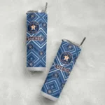 custom houston astros zipper leopard blue skinny tumbler best selling.webp