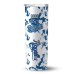 custom kansas city royals claw marks royal blue white skinny tumbler best selling.webp