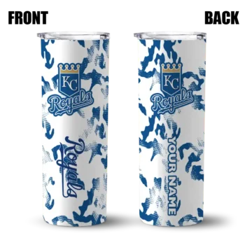 custom kansas city royals claw marks royal blue white skinny tumbler fashion forward.webp