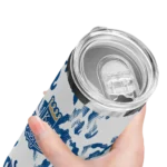 custom kansas city royals claw marks royal blue white skinny tumbler best selling.webp