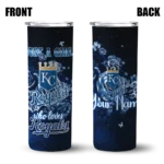 custom kansas city royals rose romance royal blue black skinny tumbler best selling.webp
