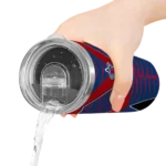 custom los angeles angels camo texture blue skinny tumbler best selling.webp