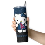 custom los angeles angels hello kitty blue black skinny tumbler best selling.webp