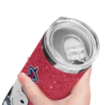 custom los angeles angels snoopy attitude blue skinny tumbler best selling.webp