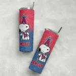 custom los angeles angels snoopy attitude blue skinny tumbler best selling.webp