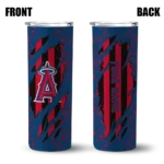 custom los angeles angels star pop blue black skinny tumbler best selling.webp