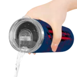 custom los angeles angels star pop blue black skinny tumbler best selling.webp