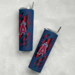 custom los angeles angels star pop blue black skinny tumbler best selling.webp