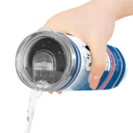 custom los angeles dodgers snoopy dog blue white skinny tumbler best selling.webp