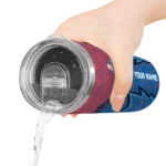 custom los angeles dodgers spiral burst print blue skinny tumbler best selling.webp