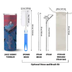 custom los angeles dodgers spiral burst print blue skinny tumbler best selling.webp