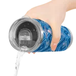 custom los angeles dodgers zipper leopard blue skinny tumbler best selling.webp