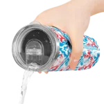 custom miami marlins claw marks blue white skinny tumbler best selling.webp