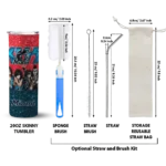 custom miami marlins kiss band red skinny tumbler best selling.webp