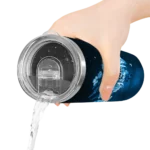 custom miami marlins rose romance blue black skinny tumbler best selling.webp