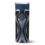 custom milwaukee brewers superman emblem navy blue black skinny tumbler best selling.webp