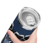 custom milwaukee brewers superman emblem navy blue black skinny tumbler best selling.webp