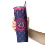 custom minnesota twins camo streak navy skinny tumbler best selling.webp