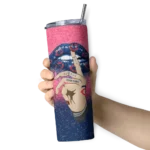 custom minnesota twins sparkle lips navy skinny tumbler best selling.webp