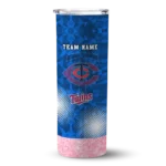 custom minnesota twins starburst tiles navy skinny tumbler best selling.webp