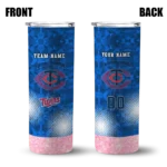 custom minnesota twins starburst tiles navy skinny tumbler best selling.webp