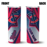 custom minnesota twins web stripes navy white skinny tumbler best selling.webp