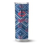 custom minnesota twins zipper leopard navy skinny tumbler best selling.webp